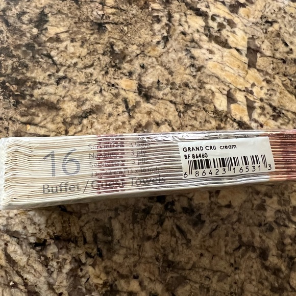 Wine and Zebra Brown guest towels - Picture 6 of 7